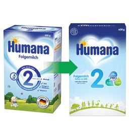 Суха молочна суміш Humana 2 c пребіотиками, 600 г