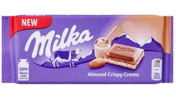 Шоколад молочный Мilka с кремово-миндальной начинкой, 90 г (813650)