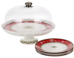 Набор для торта Lefard Рождественская коллекция, 5 предметов, 29 см, 18,5 см (943-189)