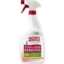 Засіб 8in1 для усунення плям та запахів Nature's Miracle Cat Stain & Odor Remover Spray Melon, з ароматом дині, 946 мл