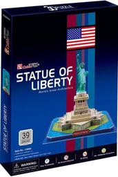 3D Пазл CubicFun Статуя Свободи, 39 елементів (C080h)