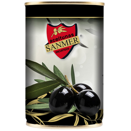 Оливки Sanmer чорні з кісточкою 425 г (583521)