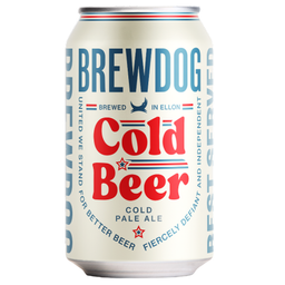 Пиво BrewDog Cold Beer, светлое, 4,7%, ж/б, 0,33 л (918614)