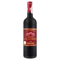 Вино Chateau Les Livrons Bordeaux, червоне, сухе, 13,5%, 0,75 л (791637)