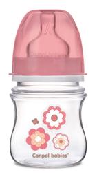 Антиколікова пляшечка для годування Canpol babies Easystart Newborn Baby, 120 мл, рожевий (35/216_pin)