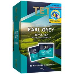 Чай черный ТЕТ Earl Grey с бергамотом, 40 г (20 шт. х 2 г) (808302)