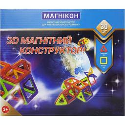 3D магнитный конструктор Магнікон, 30 элементов (МК-30)