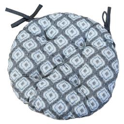 Подушка для стула Прованс Габриела, круглая, 40 см, серый (27314)