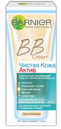 BB-крем Garnier Skin Naturals Чиста шкіра Актив, відтінок cвітло-бежевий, 50 мл (C5501402)