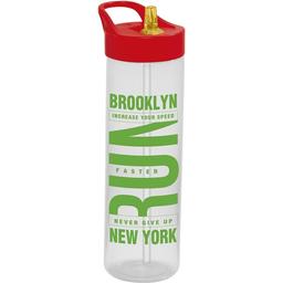Пляшка для води Herevin Run New York, 0.73 л, біла-зелена (161812-012)