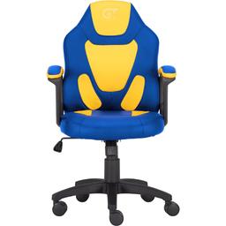 Геймерское детское кресло GT Racer синее с желтым (X-1414 Blue/Yellow)