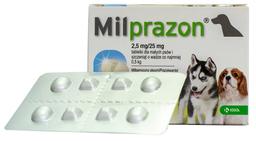 Таблетки со вкусом мяса Милпразон KRKA для маленьких собак и щенков до 5 кг, 1 шт.