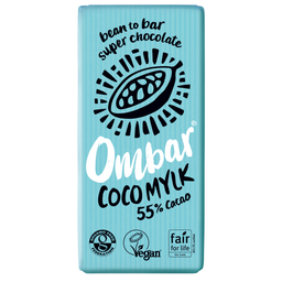 Шоколад молочный Ombar с кокосовым молоком 55%, 70 г (825173)