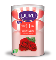 Туалетное мыло Duru 1+1 Роза с увлажняющим кремом, 4 шт. по 110 г