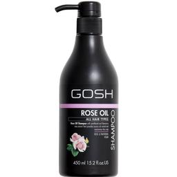 Шампунь Gosh Rose Oil з трояндовою олією, для всіх типів волосся, 450 мл