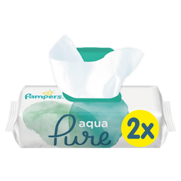 Дитячі вологі серветки Pampers Aqua Pure, 96 шт. (2 уп. по 48 шт.)