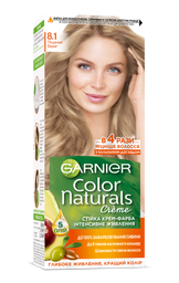 Краска для волос Garnier Color Naturals, тон 8.1 (Песчаный берег), 110 мл (C4431226)