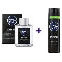 Лосьон после бритья Nivea Men Ultra, 100 мл + Черный гель для бритья Nivea Men Ultra, 200 мл