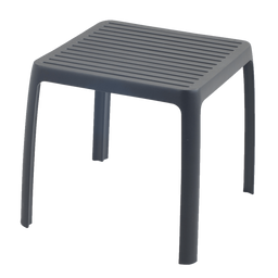 Стол для шезлонга Papatya Wave, 42х42 см, антрацитовый (882057)