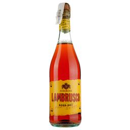 Вино Sizarini Lambrusco ігристе, рожеве, сухе, 10,5%, 0,75 л (478692)