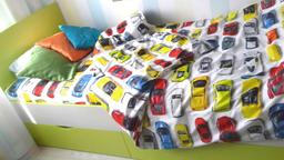 Комплект постельного белья Ecotton Машинки, поплин, детский, 140х110 см (22851)