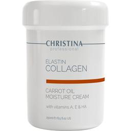 Увлажняющий крем для сухой кожи Christina Elastin Collagen Carrot Oil Moisture Cream With Vitamins A, E & HA 250 мл