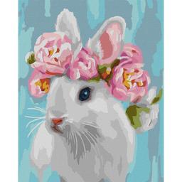Набор для росписи по номерам Ідейка Белоснежный кролик, 40х50 см (KHO4494)