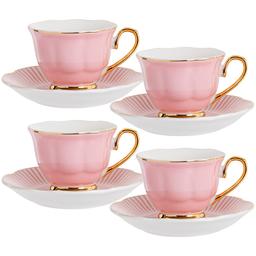 Кофейный набор Lefard, 50 мл, розовый с белым (922-026)