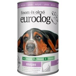 Влажный корм для собак EuroDog, с печенью, 415 г