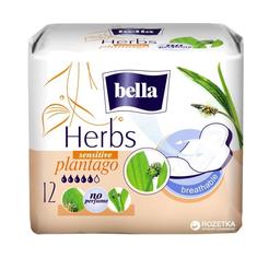 Гігієнічні прокладки Bella Herbs sensitive plantago, 12 шт (BE-012-RW12-022)