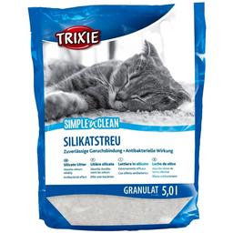 Наполнитель Trixie Simple'n'Clean для кошек силикагелевый, гранулированный, 5 л