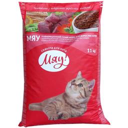 Сухой корм для кошек Мяу с мясом 11 кг (B1240102)
