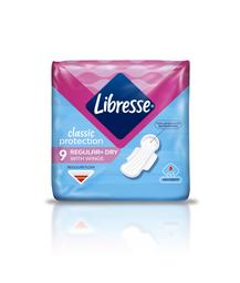 Гигиенические прокладки Libresse Classic protection regular dry, 9 шт.