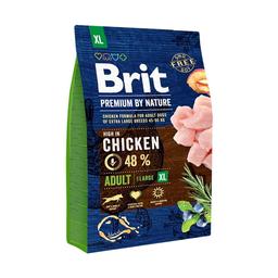 Сухой корм для собак гигантских пород Brit Premium Dog Adult XL, с курицей, 3 кг
