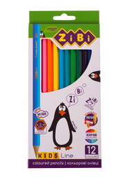 Карандаши цветные ZiBi Kids Line,12 шт. (ZB.2414)