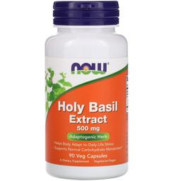 Экстракт священного базилика Now Holy Basil Extract 500 мг 90 капсул
