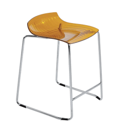 Барный стул Papatya X-Treme Sled, оранжевый (2210309627015)
