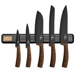 Набір ножів Berlinger Haus, 6 предметів, чорний з коричневим (BH 2540)