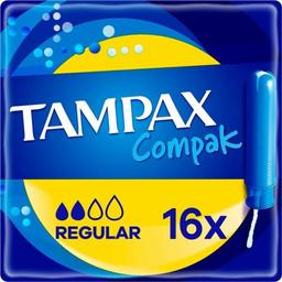 Тампони Tampax Compak Regular, з аплікатором, 16 шт.