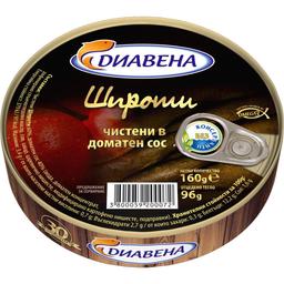 Шпроты Diavena в томатном соусе 160 г (904796)