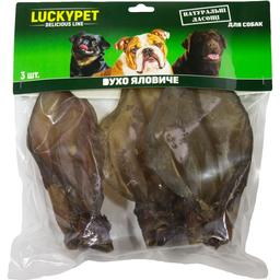 Ласощі для собак Lucky Pet Вухо яловиче 3 шт.