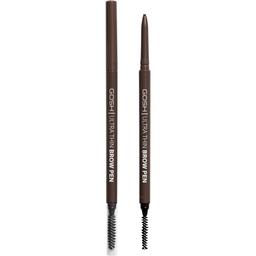 Карандаш для бровей Gosh Ultra Thin Brow Pen Dark Brown тон 003, 0.09 г