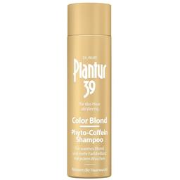 Тонирующий шампунь против выпадения волос Plantur 39 Color Blond, для блондинистых и светлых волос, 250 мл