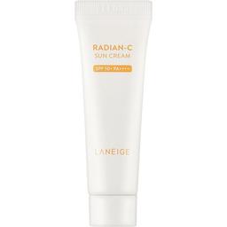 Сонцезахисний крем для обличчя Laneige Radian-C Sun Cream SPF 50+/PA++++, з вітаміном С, 10 мл