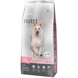 Сухий корм для дорослих собак з чутливим травленням Nutrilove з ягням і рисом 12 кг