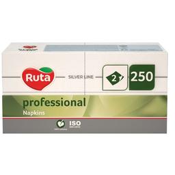 Серветки Ruta Professional, двошарові, 32,5х32,5 см, 250 шт., білі