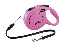 Поводок-рулетка Flexi Classic M, для собак до 20 кг, трос 8 м, розовый (CL20C8.251.P.20)