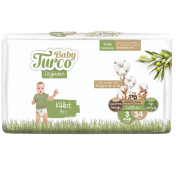 Підгузки дитячі Baby Turco 3 (5-9 кг), 34 шт. (8682241200030)