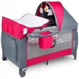 Манеж-кроватка Lionelo Sven Plus, розовый (LO.SV12)