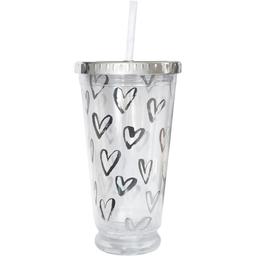 Тамблер-склянка Yes Hearts, з LED-підсвічуванням, 490 мл, прозора (707045)